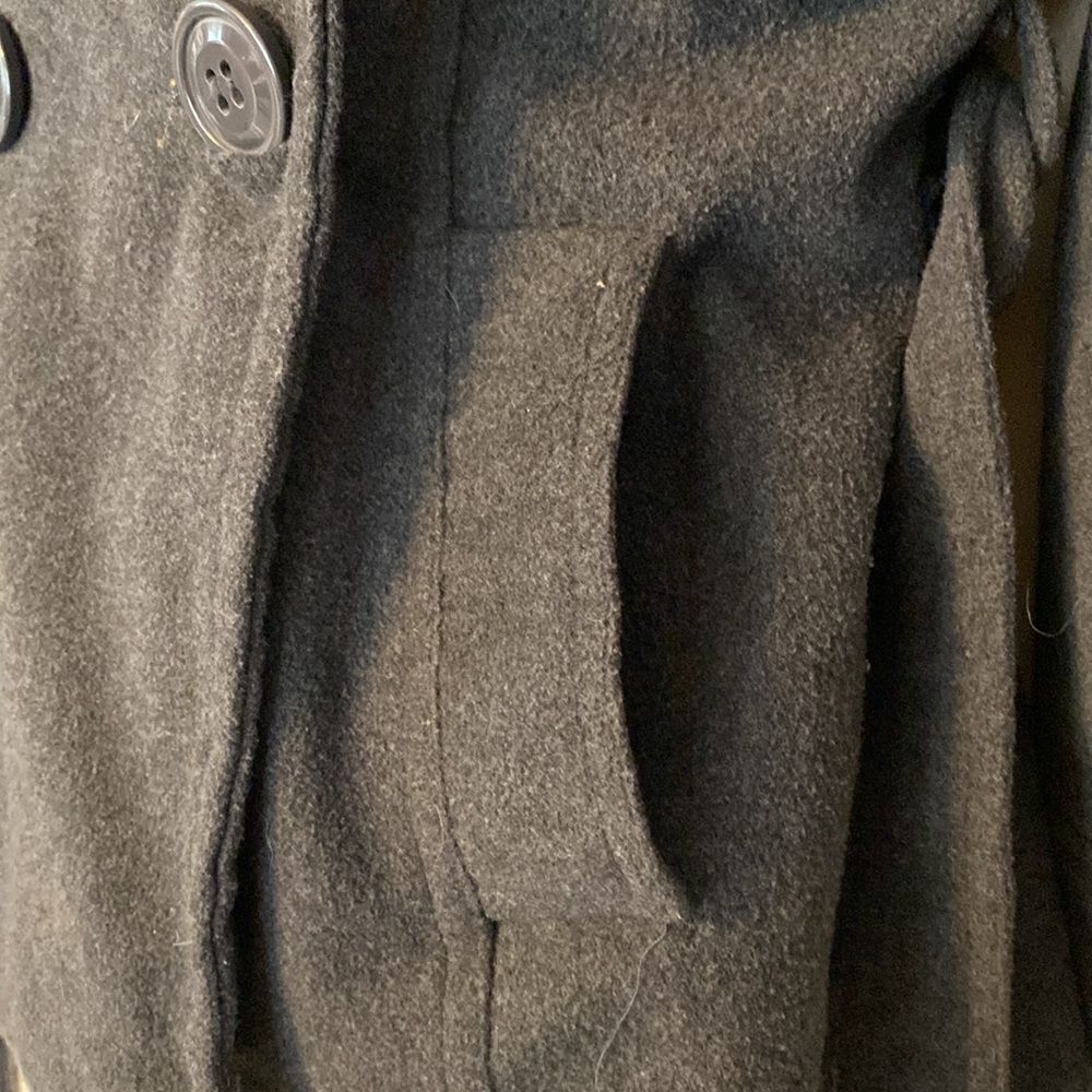 Jennyfer.J Charcoal Woman’s Double Breasted Peacoat - Picture 4 of 6